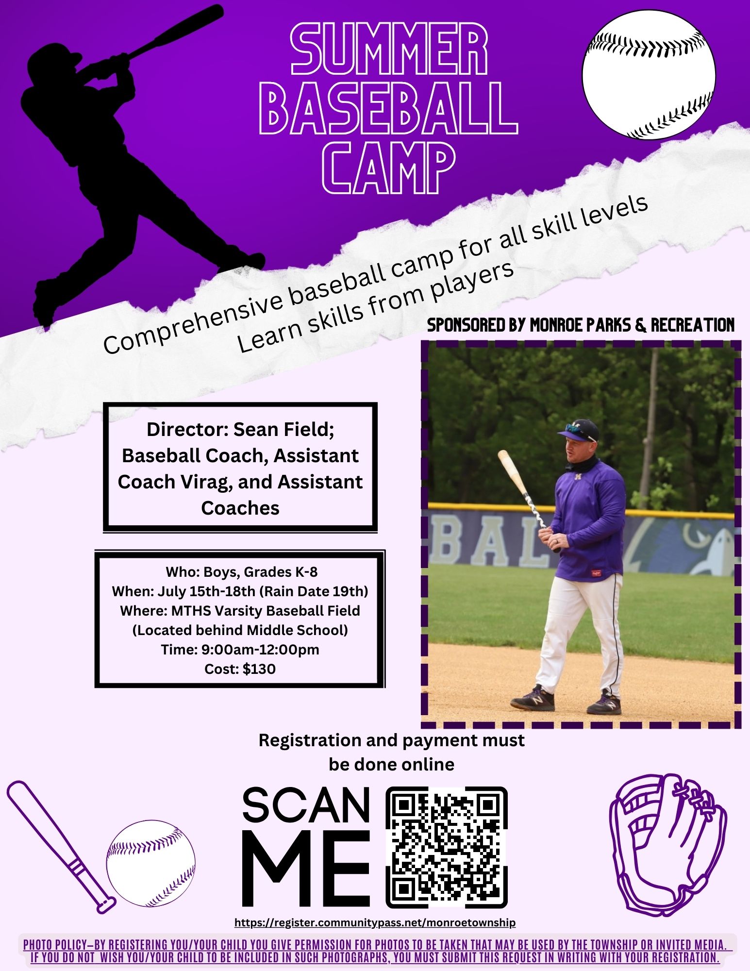 BOYS FALCON BASEBALL CAMP 2024