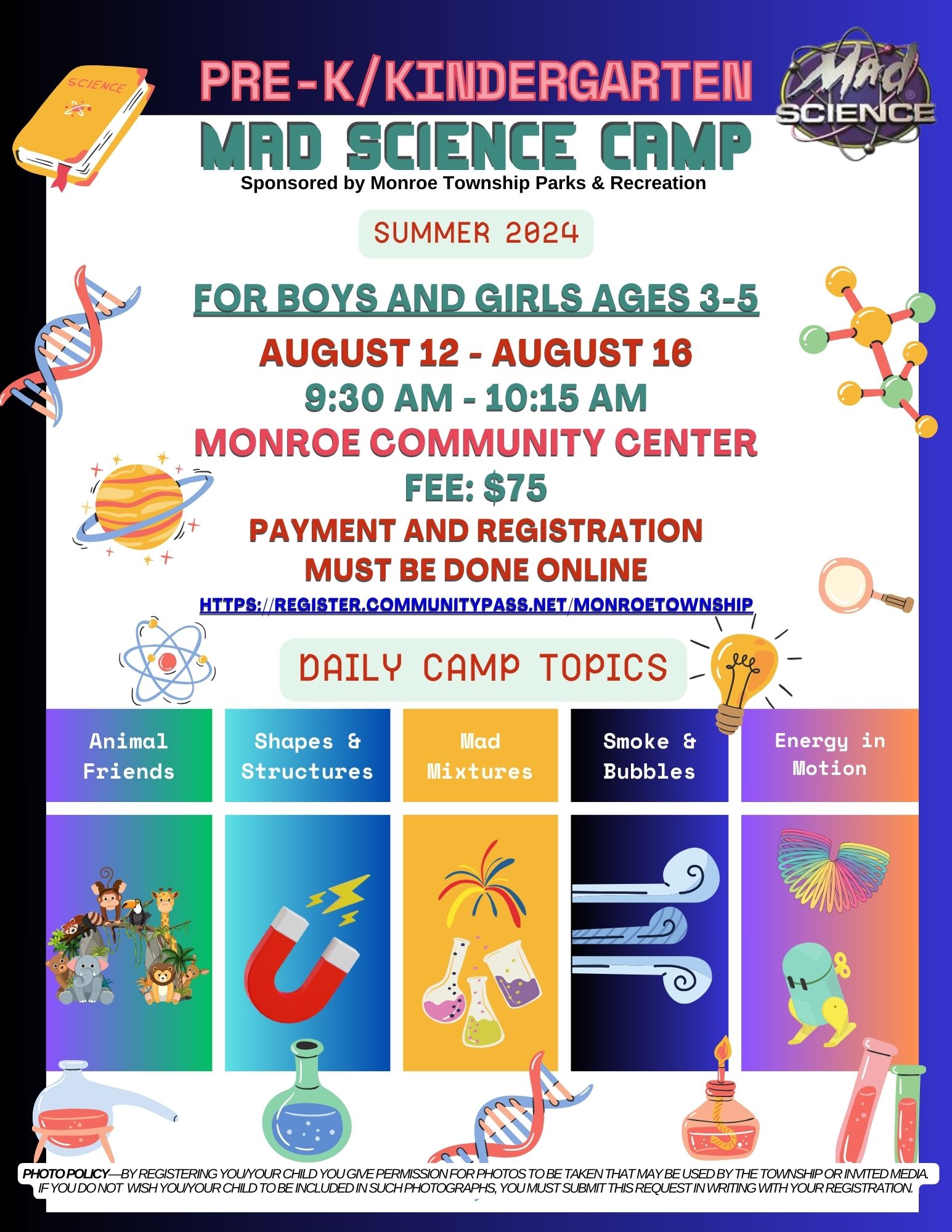 PRE K MAD SCIENCE CAMP 2024